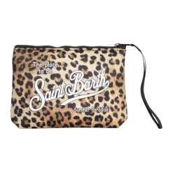 Aline Scuba Leopard Pochette