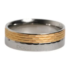 Anello Bicolore Testurizzato