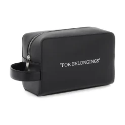 Beauty Case in Pelle con Contrasto