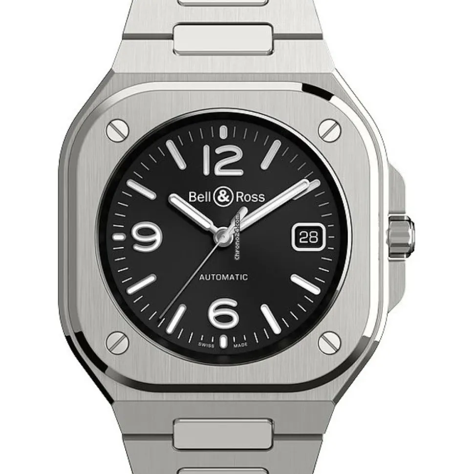 BELL & ROSS - Uomo - BR05A-BL-ST/SST - Bell & Ross Br 05 BLACK STEEL 40mm - BR05A-BL-ST/SST