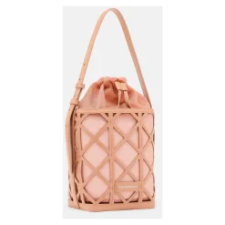 Borsa a secchiello stile gabbia