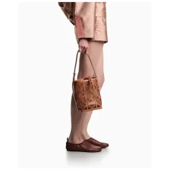 Borsa a secchiello stile gabbia
