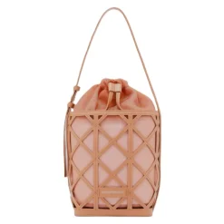 Borsa a secchiello stile gabbia