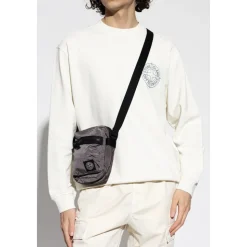 Borsa a tracolla con patch logo
