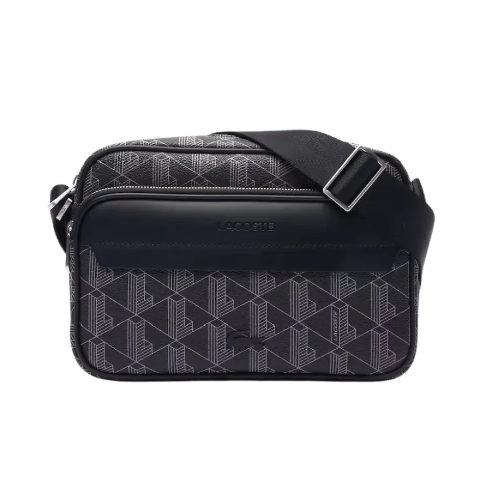 Borsa a tracolla con texture granulosa