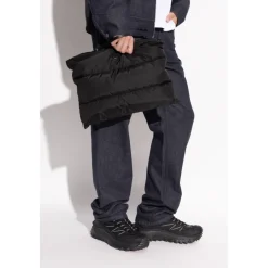 Borsa trapuntata con logo