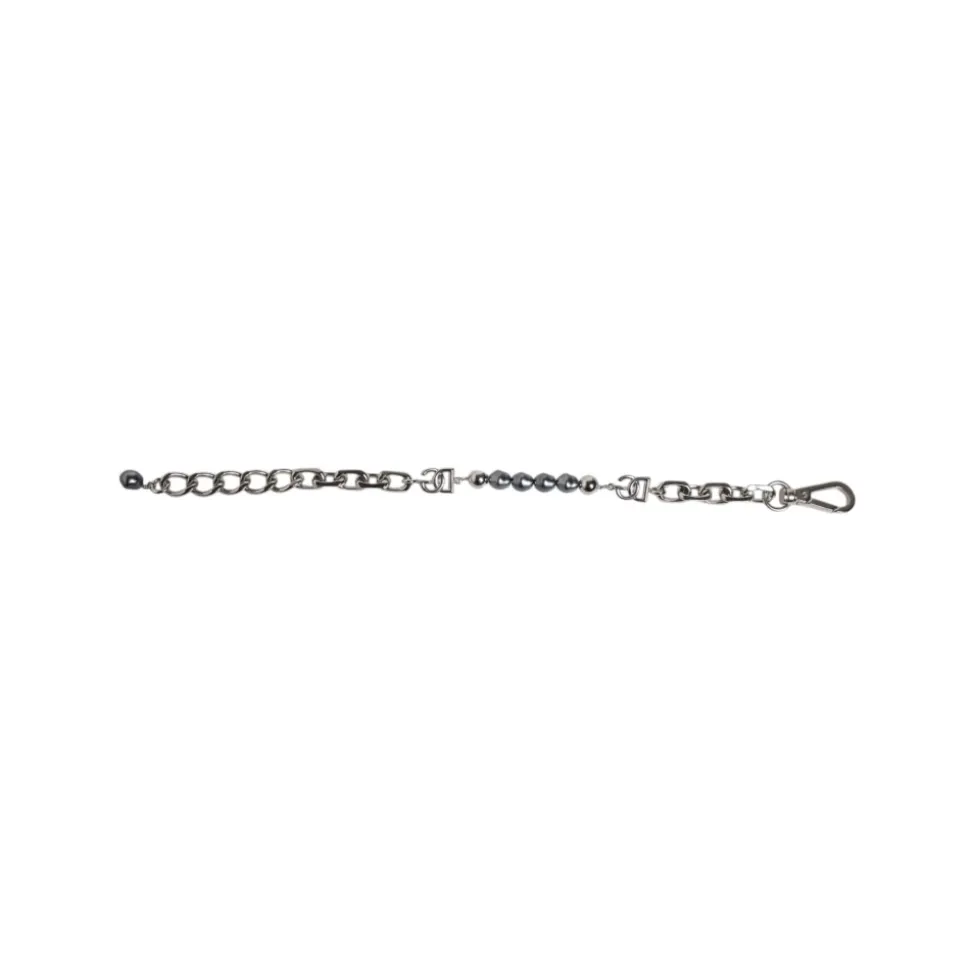 Bracciale con Catena Argentata e Perle