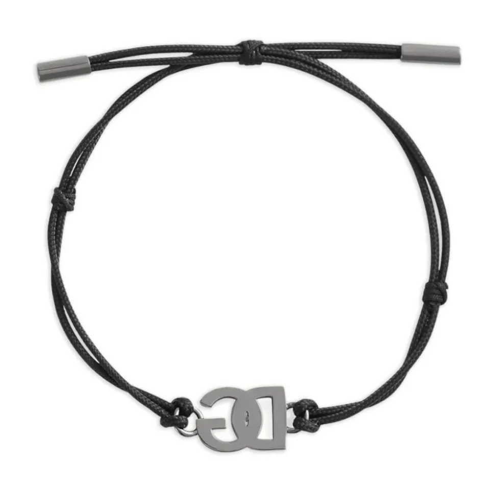 Bracciale con cordino e logo DG
