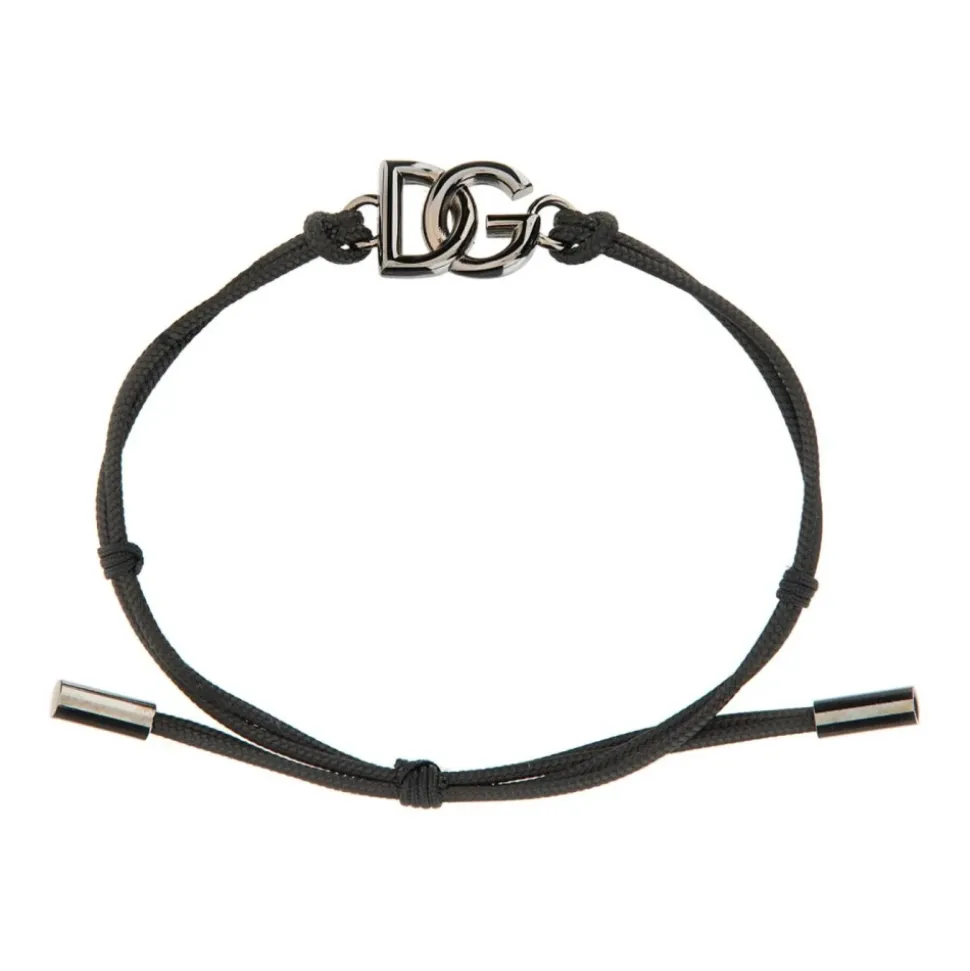 Bracciale con cordino e logo DG