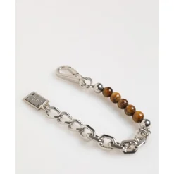 Bracciale Uomo in Argento con Perline