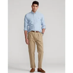 Camicia aderente in cotone Oxford