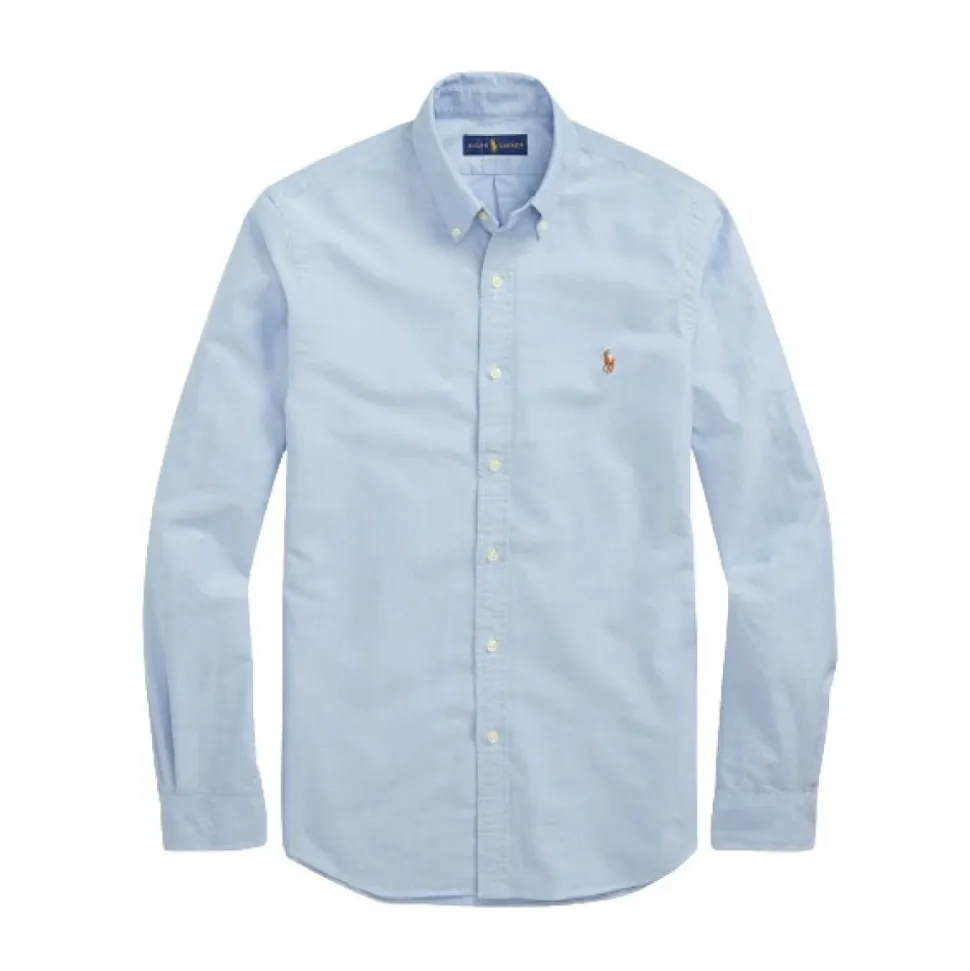 Camicia aderente in cotone Oxford