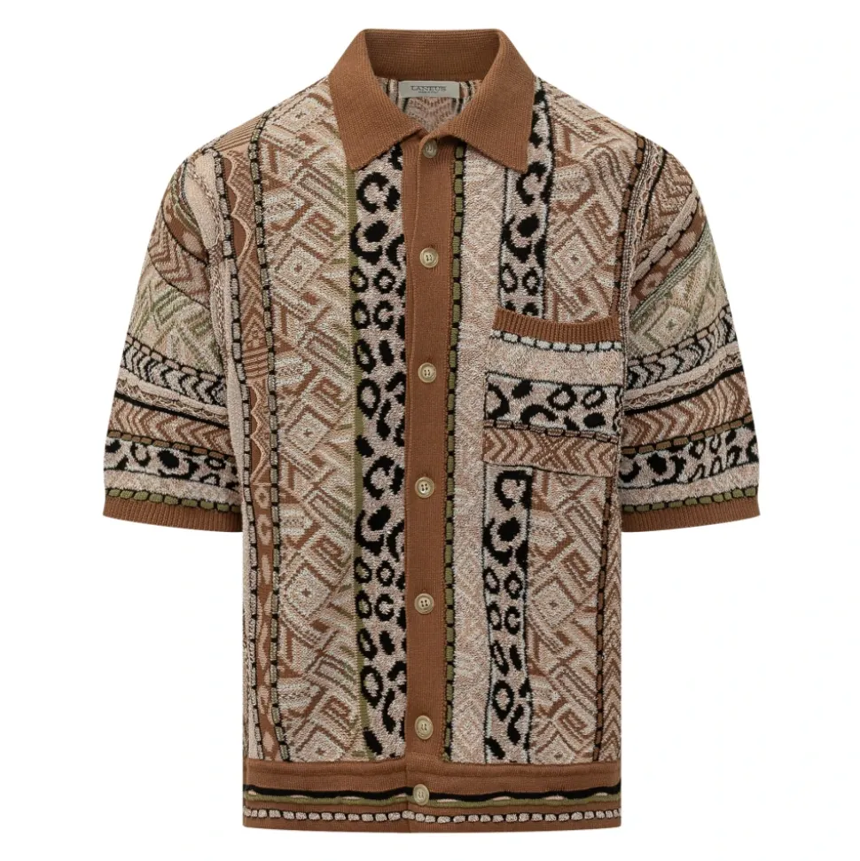 Camicia a Maniche Corte in Maglia