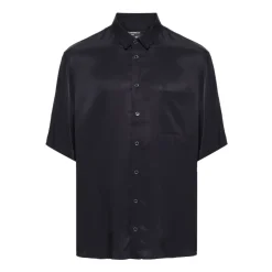 Camicia a maniche corte testurizzata