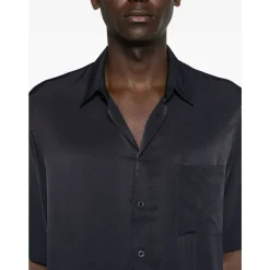Camicia a maniche corte testurizzata