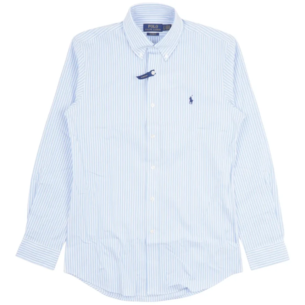 Camicia a Maniche Lunghe a Righe