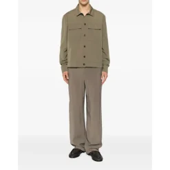 Camicia a maniche lunghe con tasche a patta