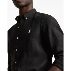 Camicia a maniche lunghe in lino