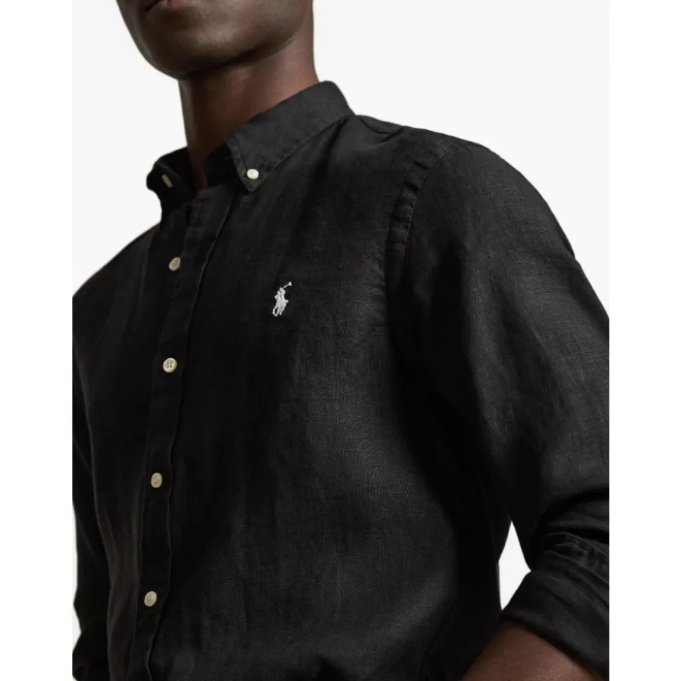 Camicia a maniche lunghe in lino