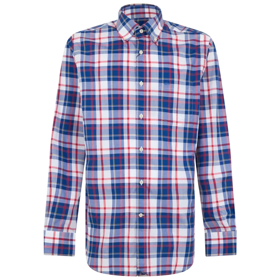 Camicia a Quadri a Maniche Lunghe