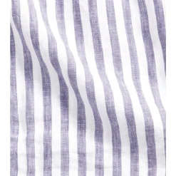 Camicia a righe in lino Custom Fit