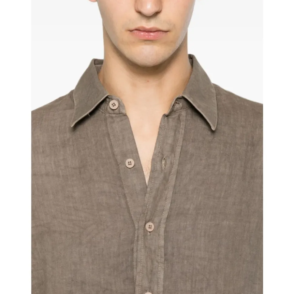 Camicia Bottoni Manica Lunga Andrea