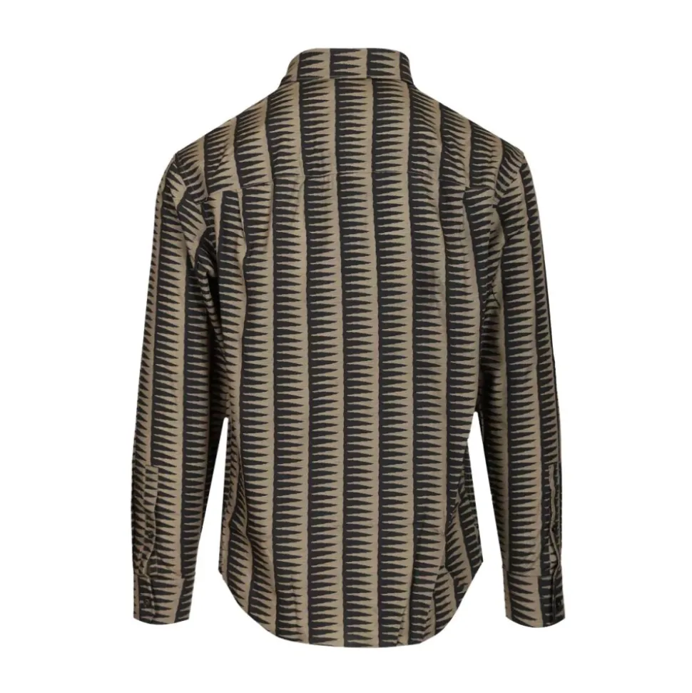 Camicia Comfort-fit con Stampa All-Over in Misto Lyocell