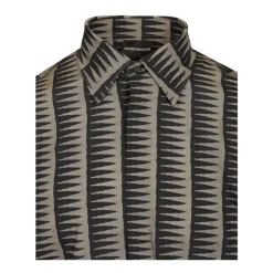Camicia Comfort-fit con Stampa All-Over in Misto Lyocell