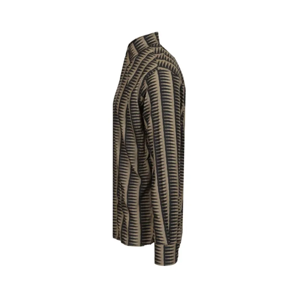 Camicia Comfort-fit con Stampa All-Over in Misto Lyocell