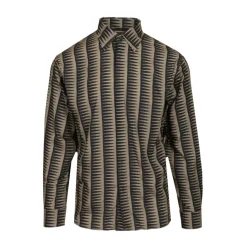 Camicia Comfort-fit con Stampa All-Over in Misto Lyocell