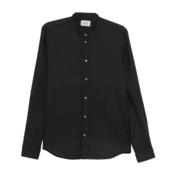 Camicia con Collo alla Mandarina Sfilacciato