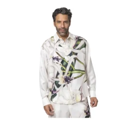 Camicia con Motivo Floreale