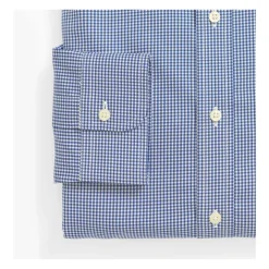 Camicia da Uomo in Cotone, Vestibilità Regolare, Fantasia Gingham con Collo Ainsley