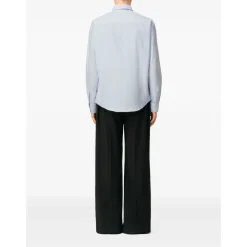 Camicia in Cotone Blu Chiaro AW25