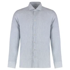 Camicia in lino a righe