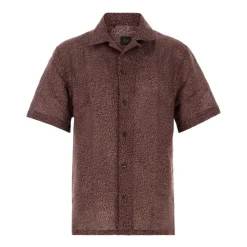 Camicia in lino stampato