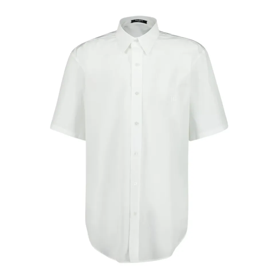 Camicia Popeline Cotone Manica Corta