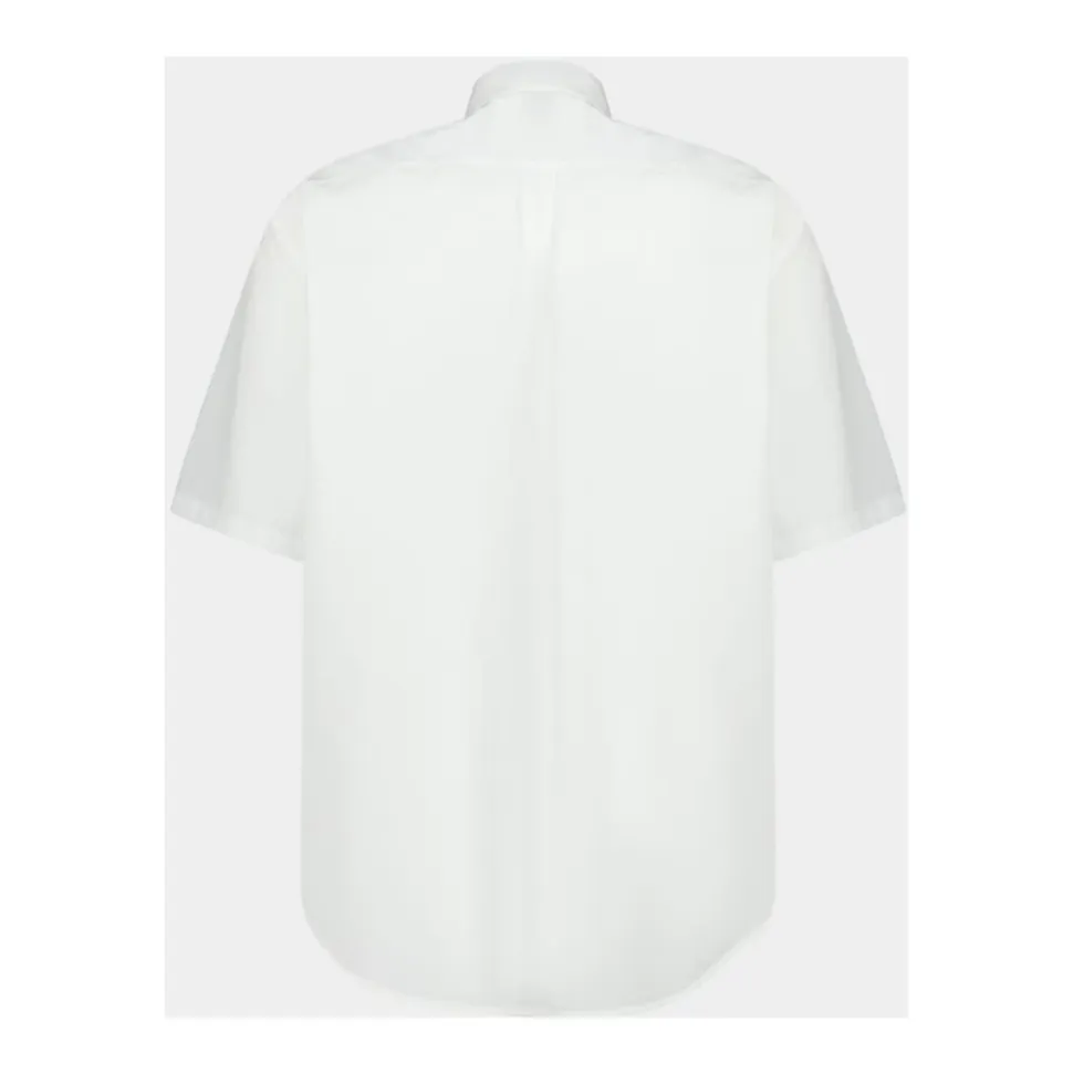 Camicia Popeline Cotone Manica Corta