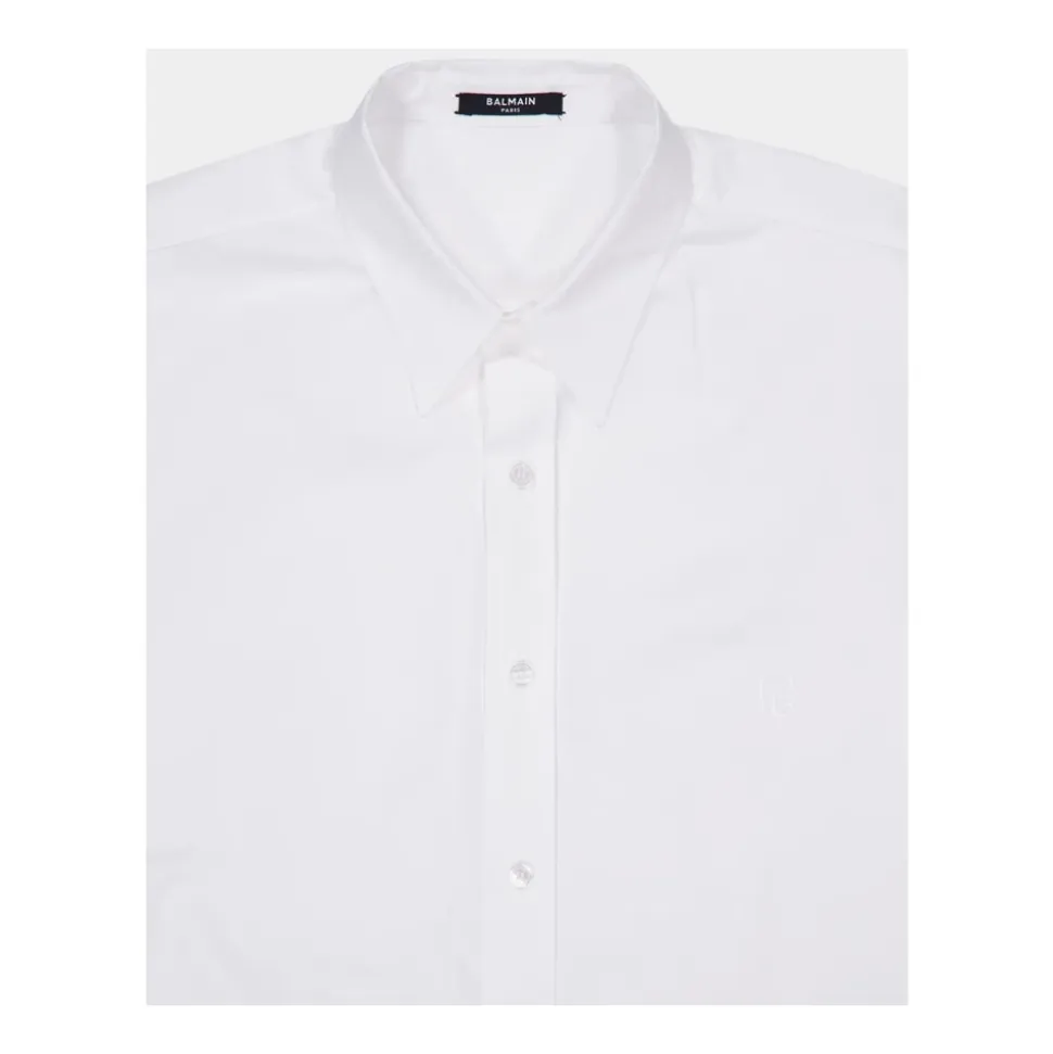 Camicia Popeline Cotone Manica Corta