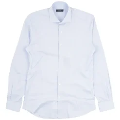 Camicia Stretch Popeline con Collo alla Francese