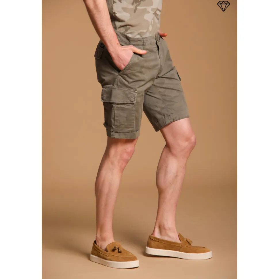 Camouflage Cargo Bermuda Shorts Slim Fit