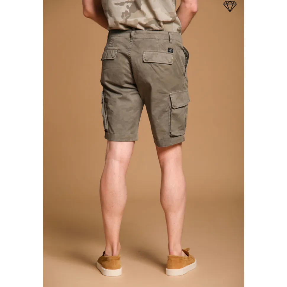 Camouflage Cargo Bermuda Shorts Slim Fit