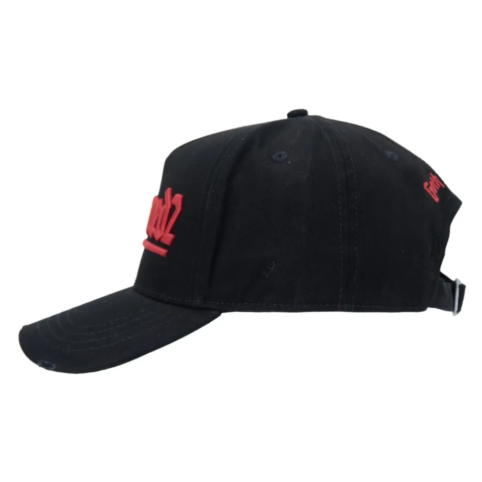 Cappellino da baseball con logo in rilievo Fibbia