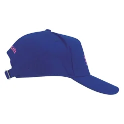 Cappellino da baseball goffrato con chiusura a fibbia