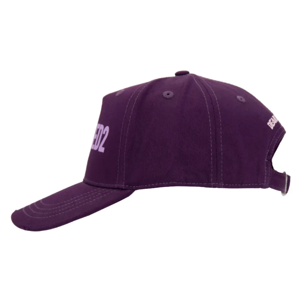 Cappellino da Baseball in Cotone con Logo Invertito