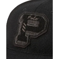 Cappellino da Baseball Nero con Logo Baseline