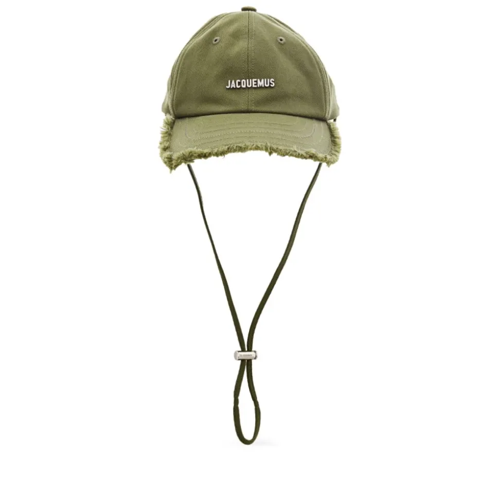 Cappello Verde con Frange e Cinturino Regolabile