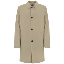 Cappotto Beige Reversibile in Tessuto Tecnico