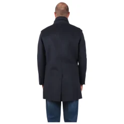Cappotto Blu in Misto Lana Gioele