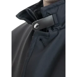 Cappotto Blu Trapuntato in Piumino